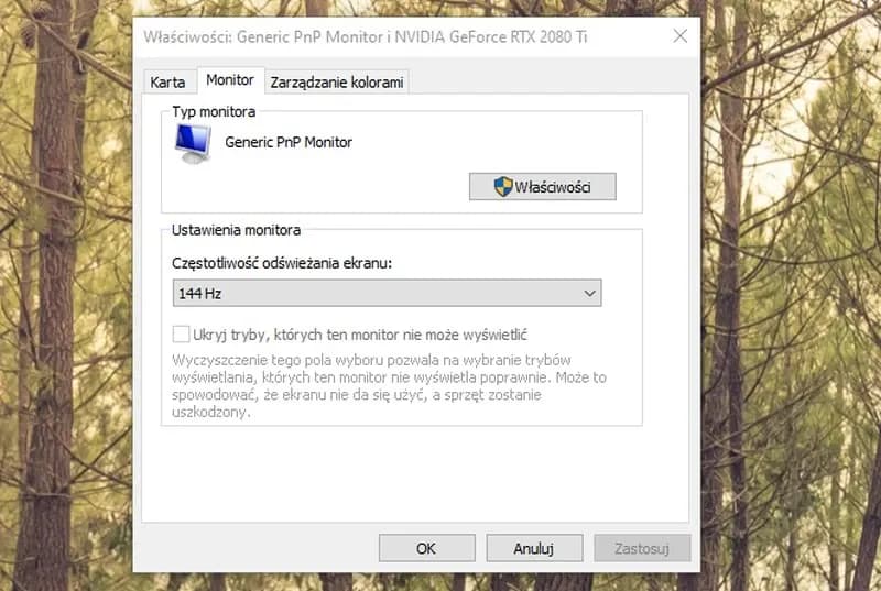 Jak łatwo sprawdzić częstotliwość odświeżania monitora w systemie Windows