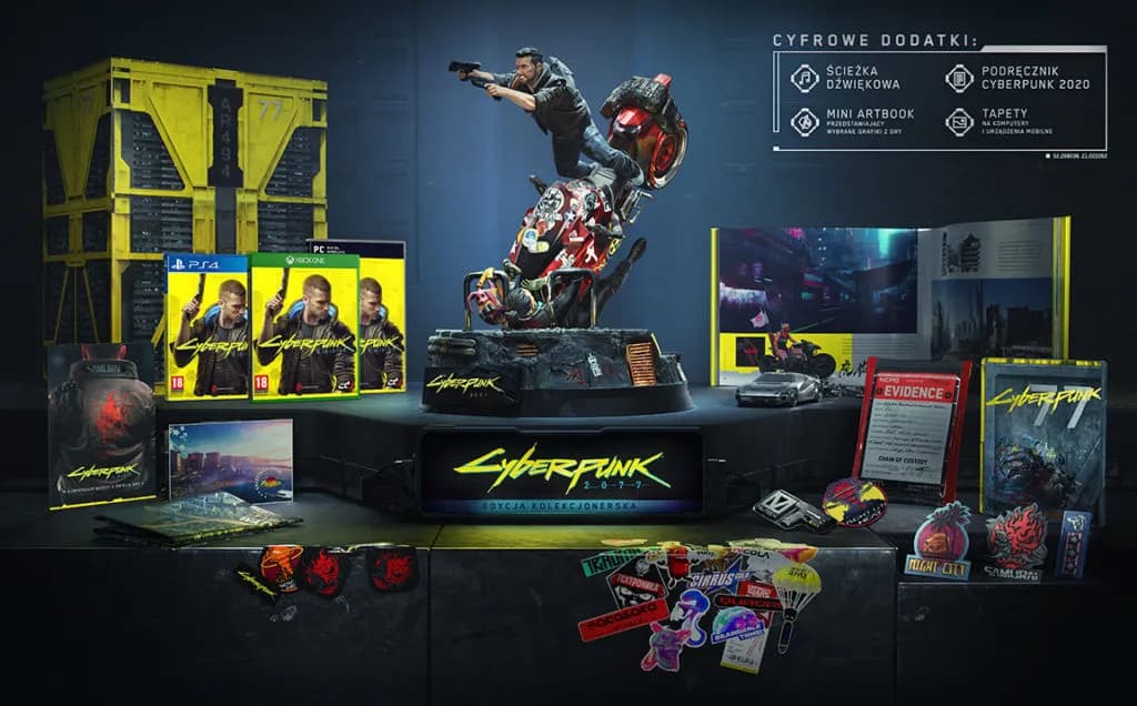 Wszystko, co musisz wiedzieć o Cyberpunk 2077 edycji kolekcjonerskiej - kompletna zawartość zestawu i opinie graczy