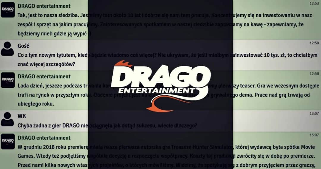 Wywiad z szefem Drago entertainment: liczą na kolejny sukces